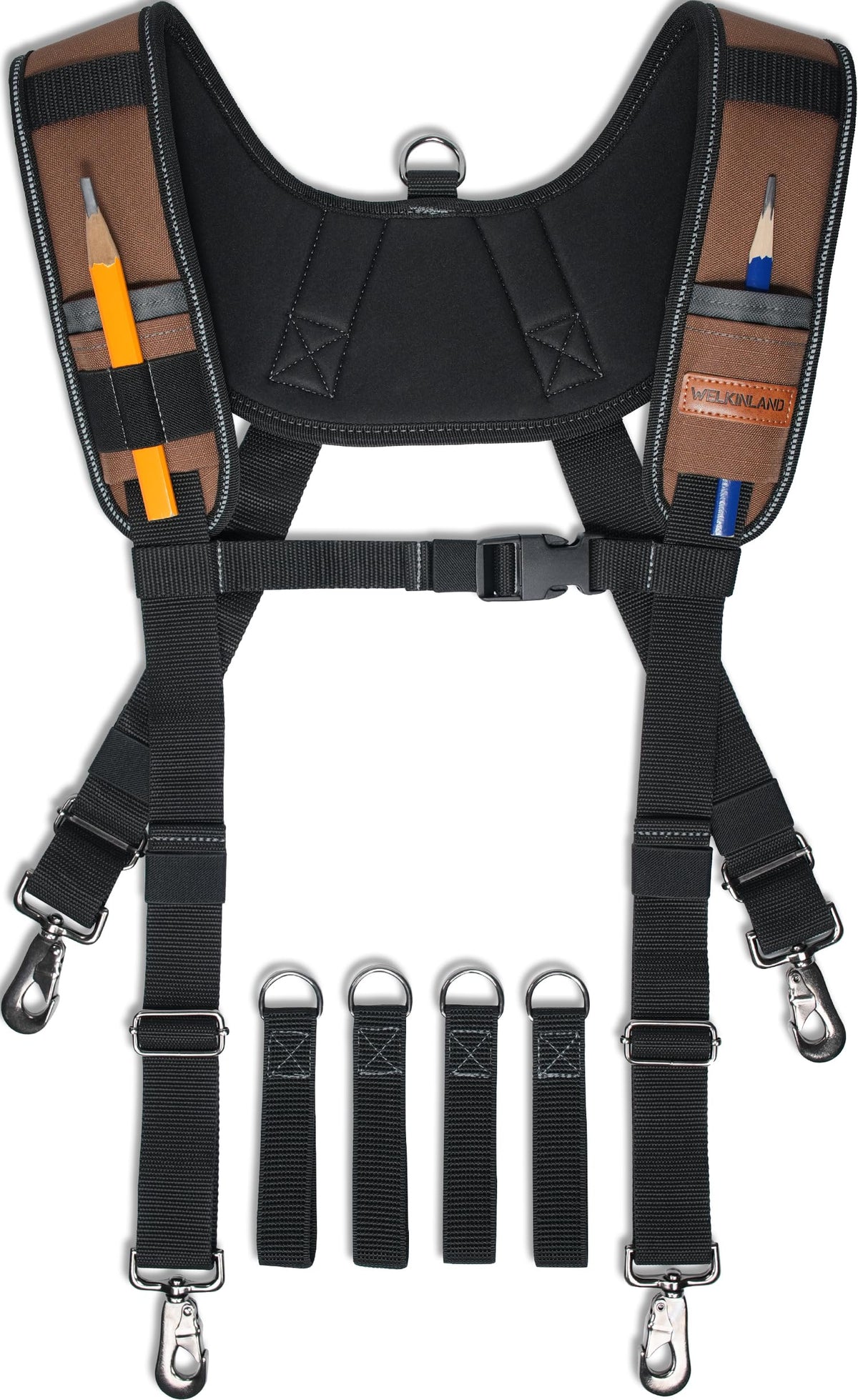 WELKINLAND Heavy-Duty Tool Belt Suspender, Padded Tool Belt Suspenders