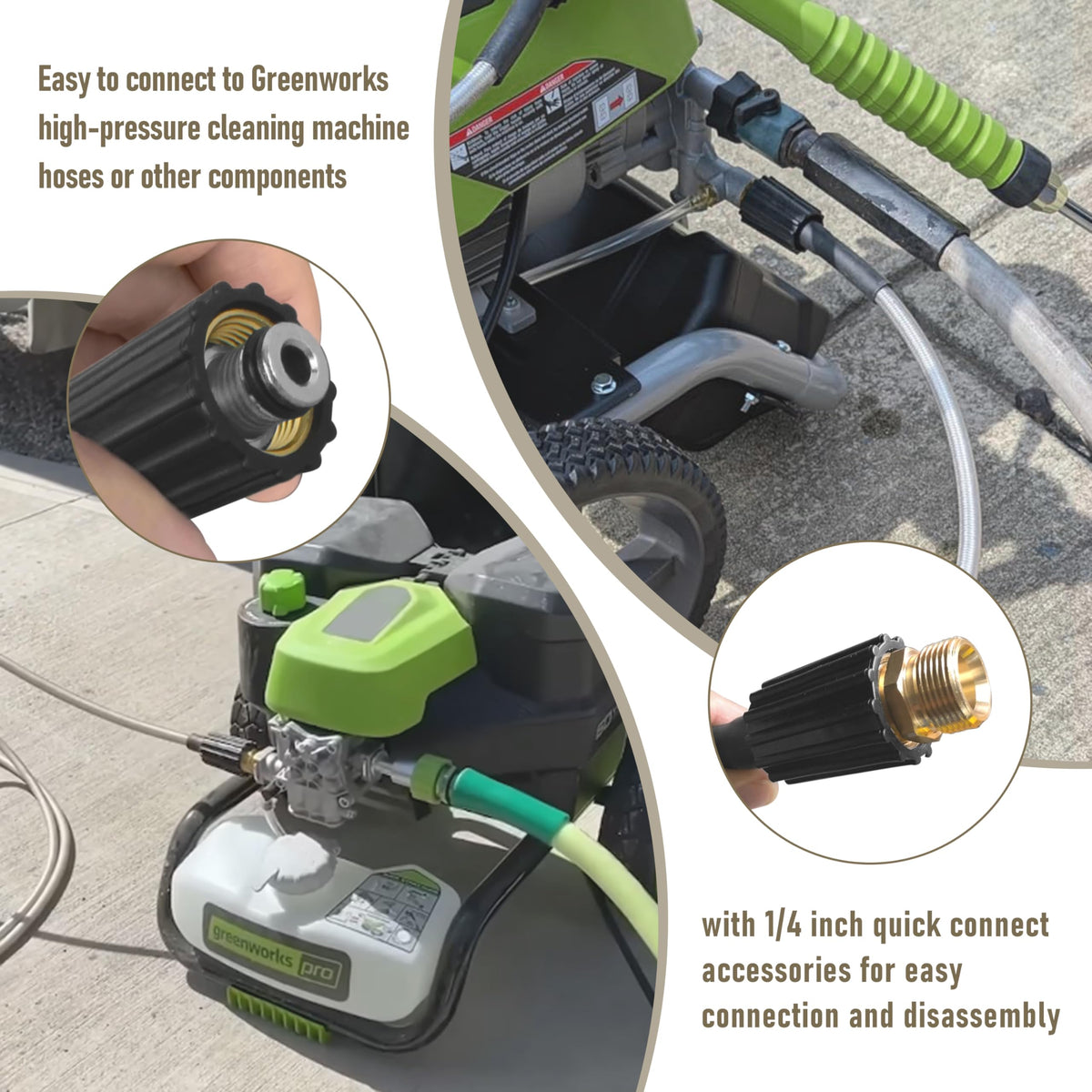 Universal Pressure Washer Hose Replacement for Greenworks Power Washe
