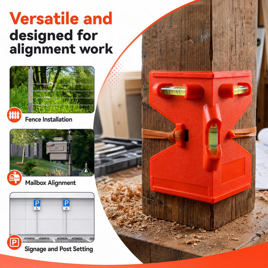 Tellegloww 8 Pcs Magnetic Post Level for Pipe, Post and Pipe Level Tool