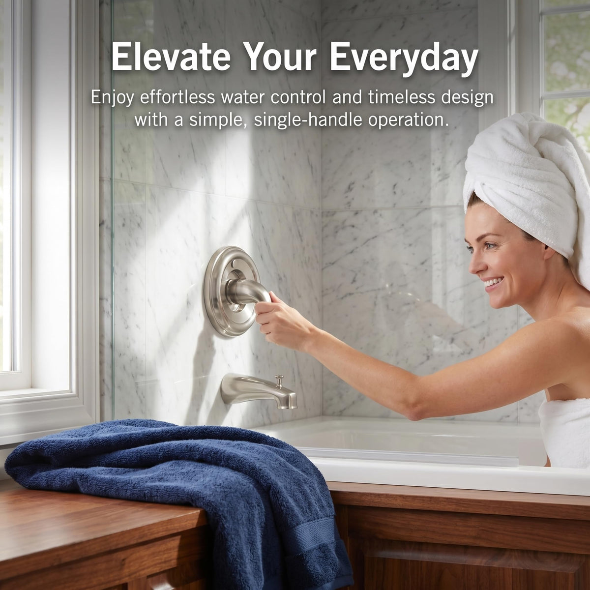 Universal Shower Trim Kit for Moen Single-Handle Shower Valves