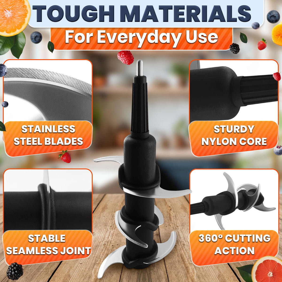 Blender Blade Replacement for 72 Oz Pitcher, Stainless Steel