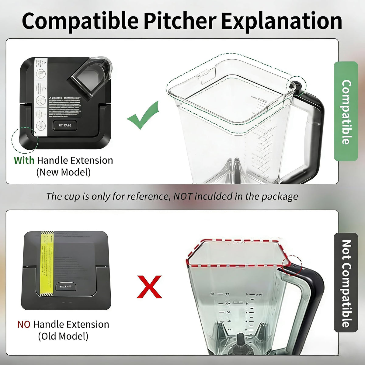 Blender Lid Replacement for Ninja Pitcher,Blender Top Replacement Parts