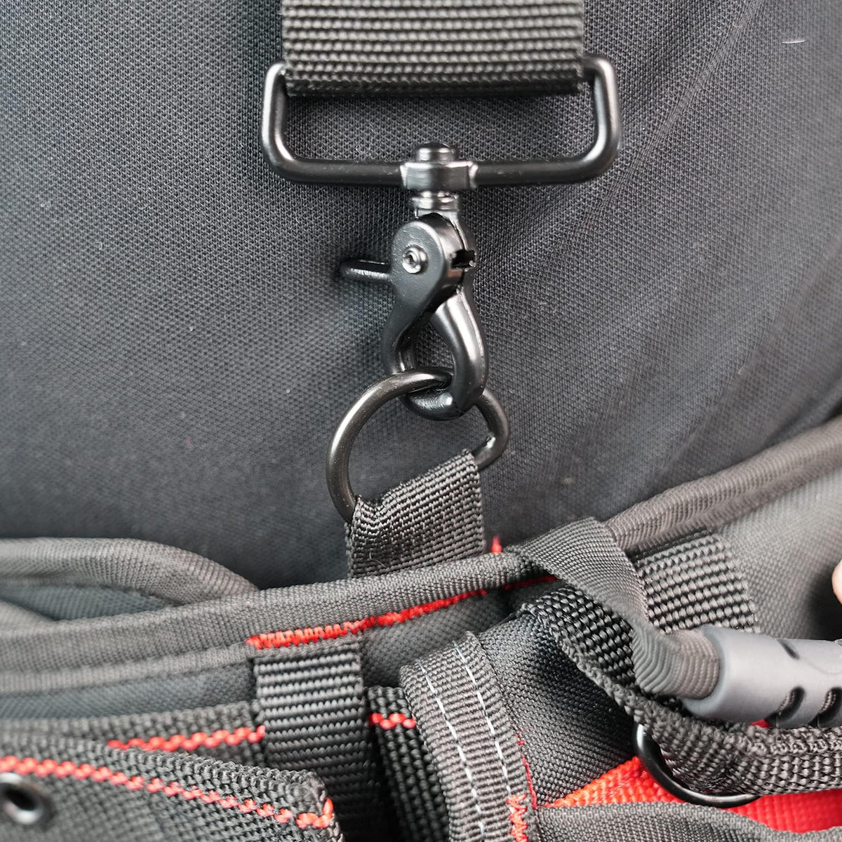 MELOTOUGH Magnetic Tool Belt Suspenders，Heavy-Duty Adjustable Padded Carpenter Work Belt Suspenders for Men with Magnetic WristBand Large Phone holder for Electrician