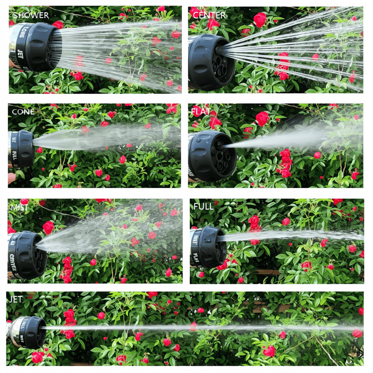 MKFtify Heavy Duty Metal Garden Hose Nozzle, Leak Proof Water Hose Sprayer