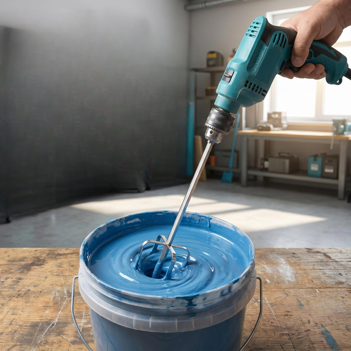 ABOOFAN Paint Mixer for Drill, 15.7" Stainless Steel Mixing Paddle