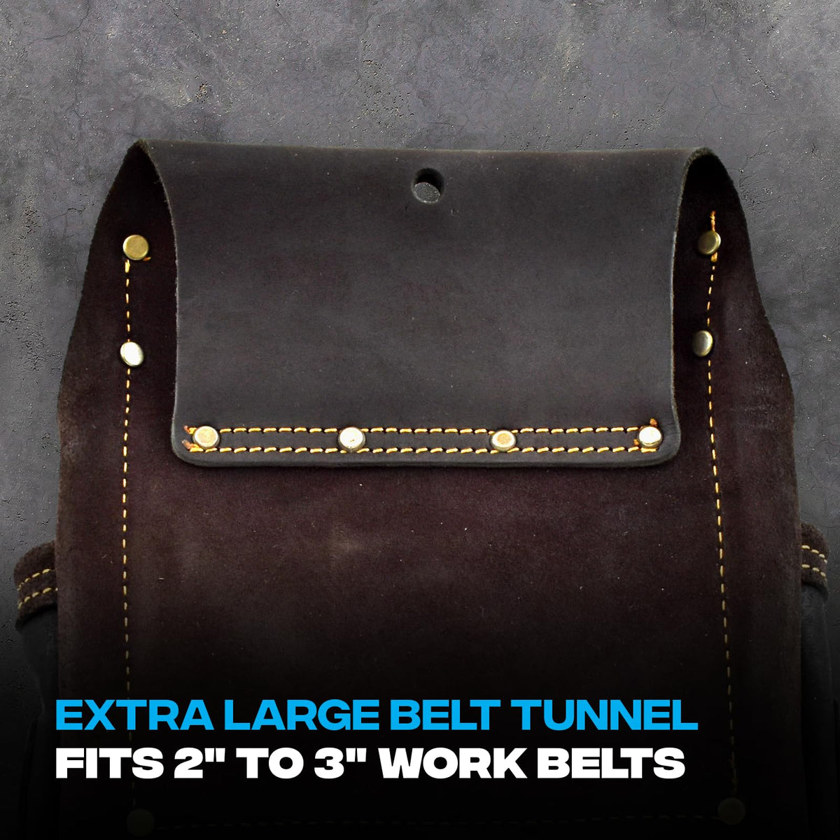 OX Leather Tool Pouch For Carpenters - Holder For Tool Belt Pouch