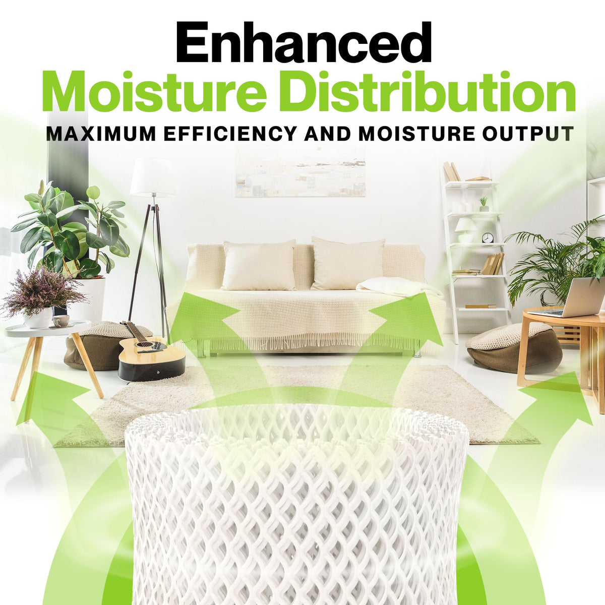 Durabasics 4 Pack of Premium Humidifier Filters Compatible with Honeywell Humidifier Filters HAC-504, HAC-504AW & Honeywell Filter A, Replacement for HCM 350 Filters & Cool Mist Humidifiers