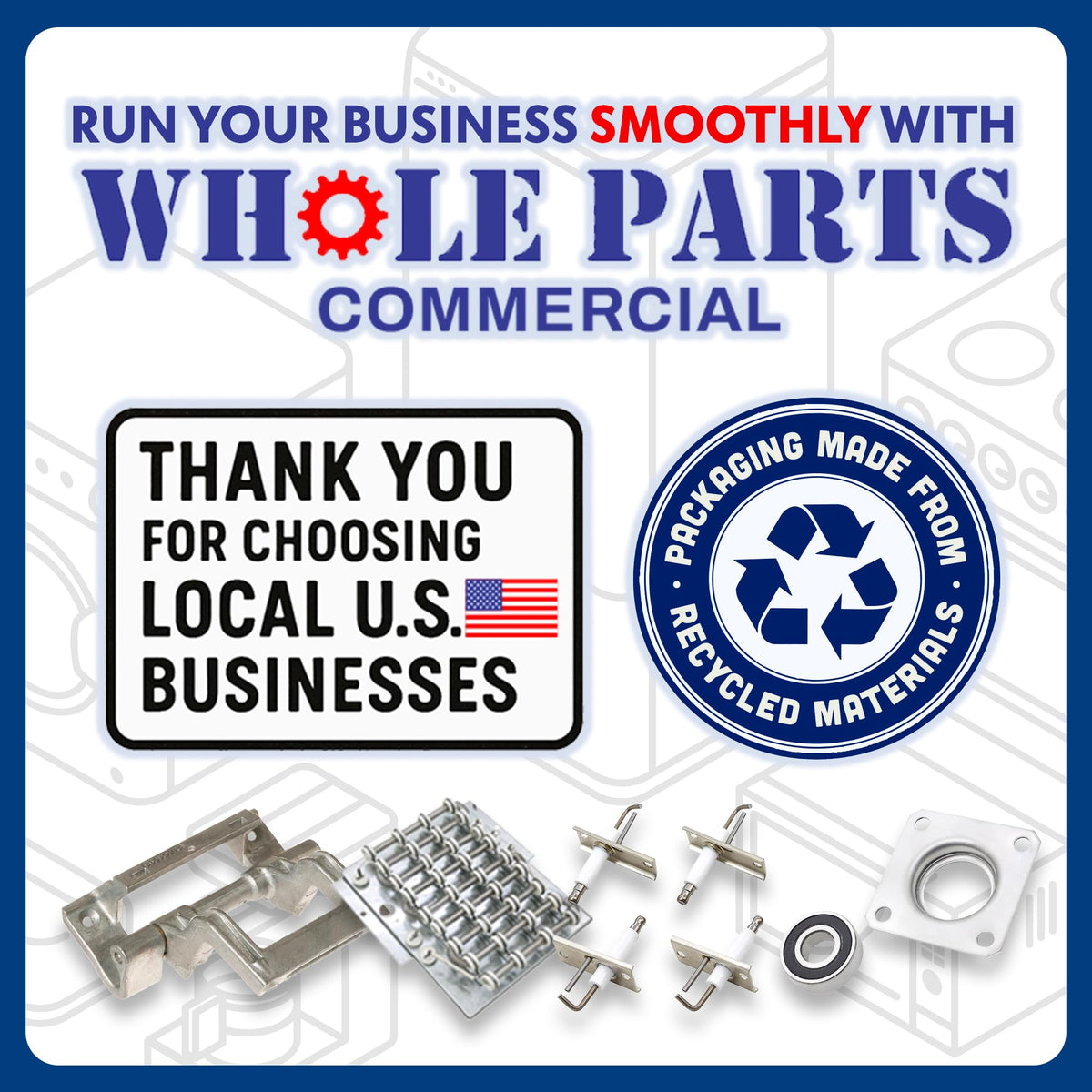 Whole Parts Upgraded Commercial Oven Top Burner Electrode Kit Part# 814883