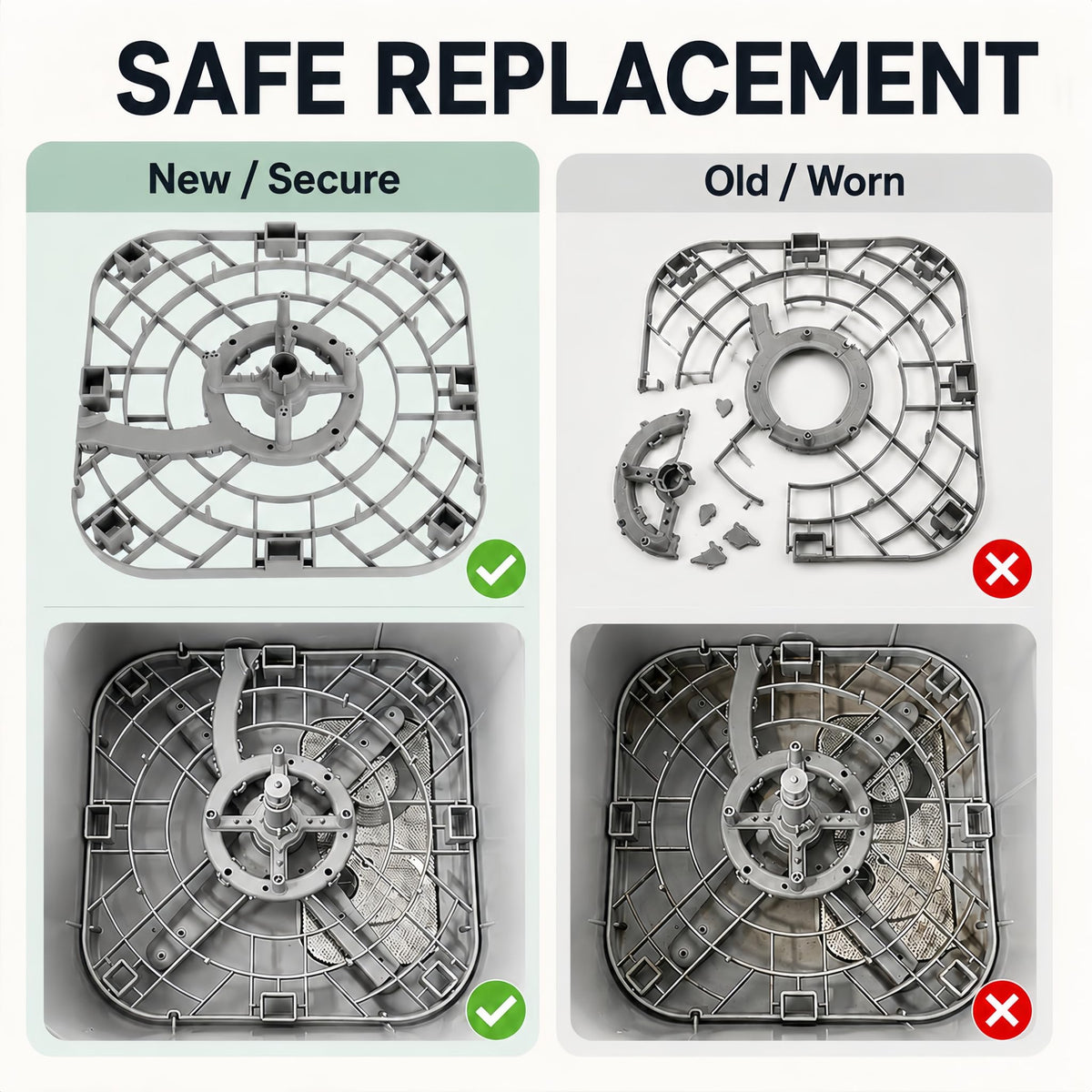 XuanFain Replacement Bottom Tray for Momcozy KleanPal Pro BS03 Washer