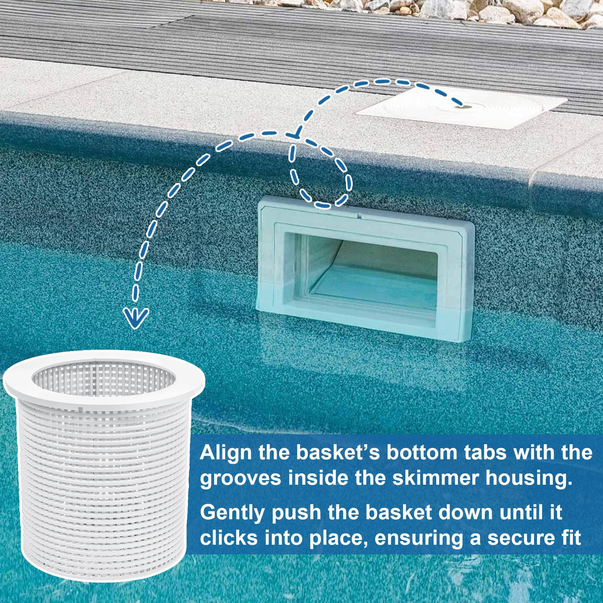 BigHead R38013A Pool Skimmer Basket Compatible with Pentair American Admiral for Inground Heavy Duty Pool Skimmer Basket Replacement for R38013A V38-135 V38-135 V38-136