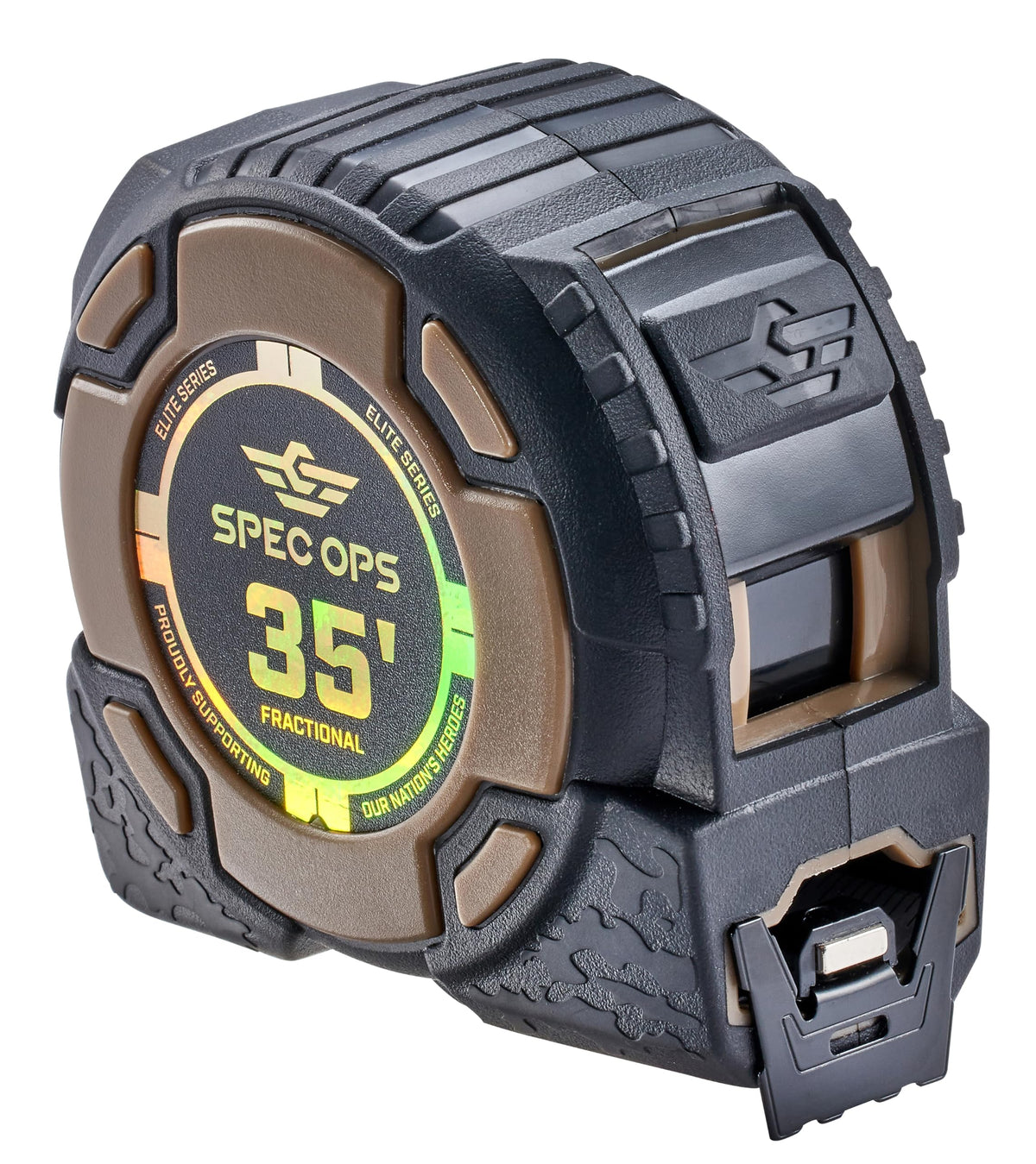 Spec Ops Elite Heavy Duty Tape Measure, Premium, 35' Magnetic + Fractional
