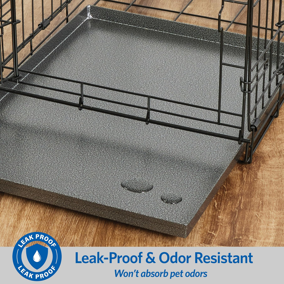 MidWest Homes for Pets Metal Dog Crate Replacement Pan; 42 inch