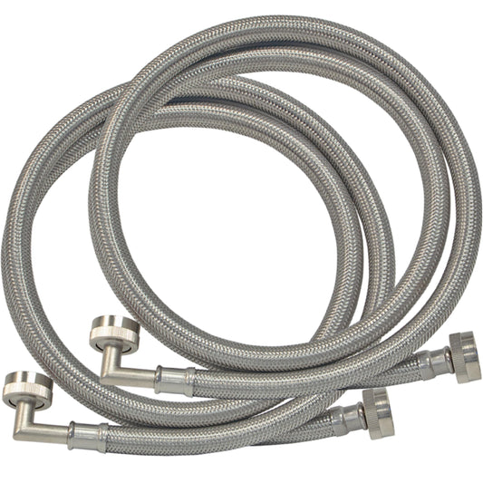 Eastman 5 ft Washing Machine Hose Connectors with 