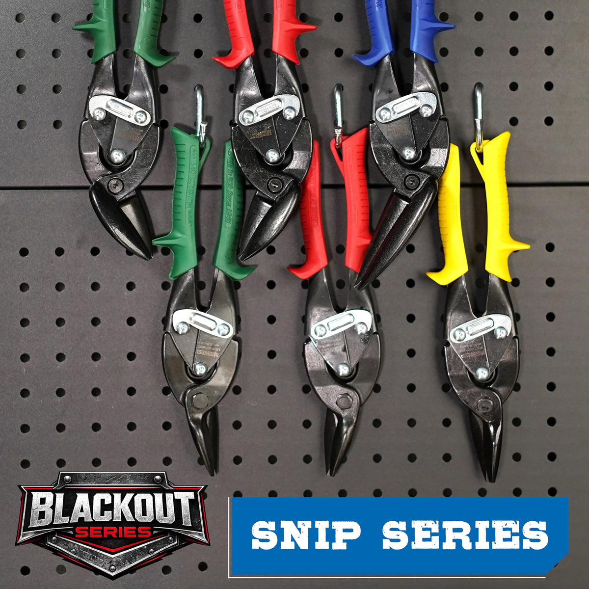 MIDWEST Blackout Aviation Snips, Right Cut Offset, Tin Snips