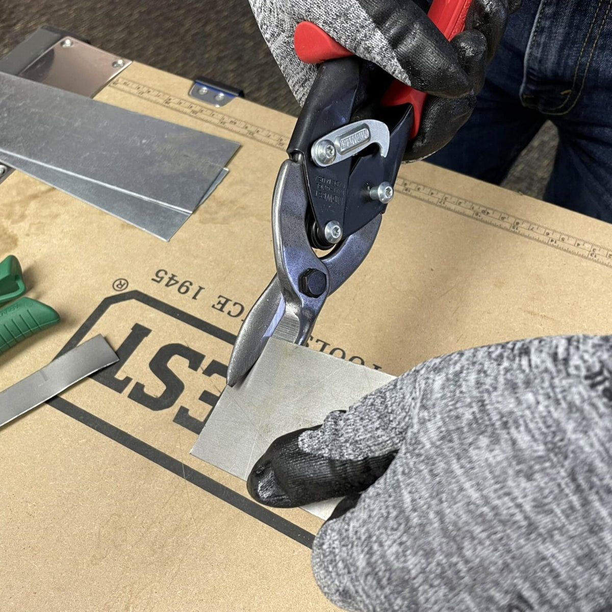 MIDWEST Special Hardness Aviation Snips, Left Cut Regular