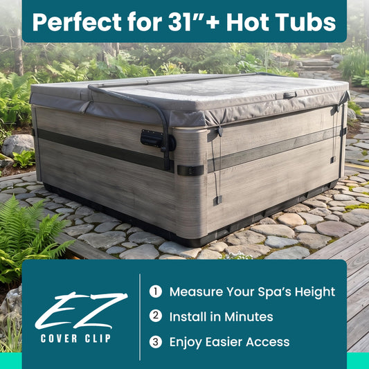 EZ Cover Clip - Hot Tub Cover Clips Replacement - 20" Spa Cover Clips - 2PK