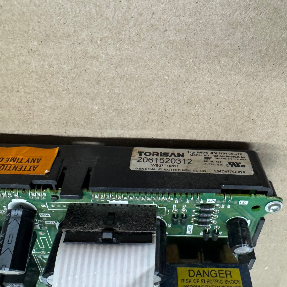 GE Range Oven Control Board and Clock WB27T10611