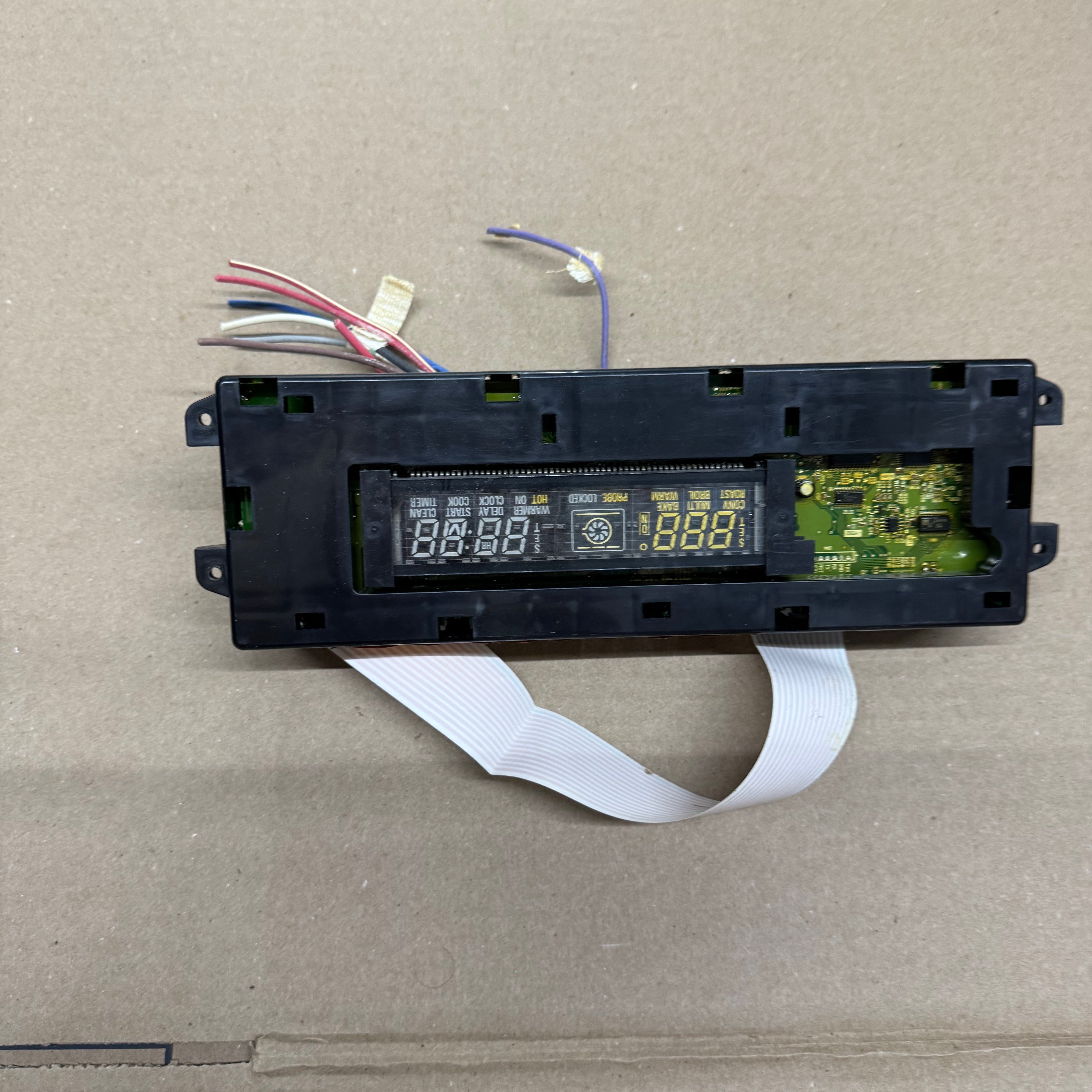 GE Range Oven Control Board and Clock WB27T10611