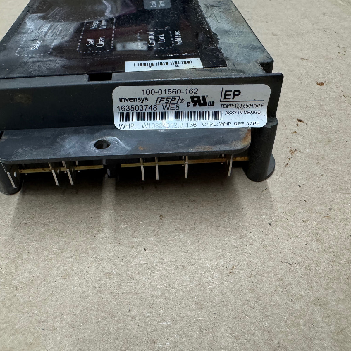 Whirlpool Range Electronic Control Board  (BLACK) W10834012 W11122531