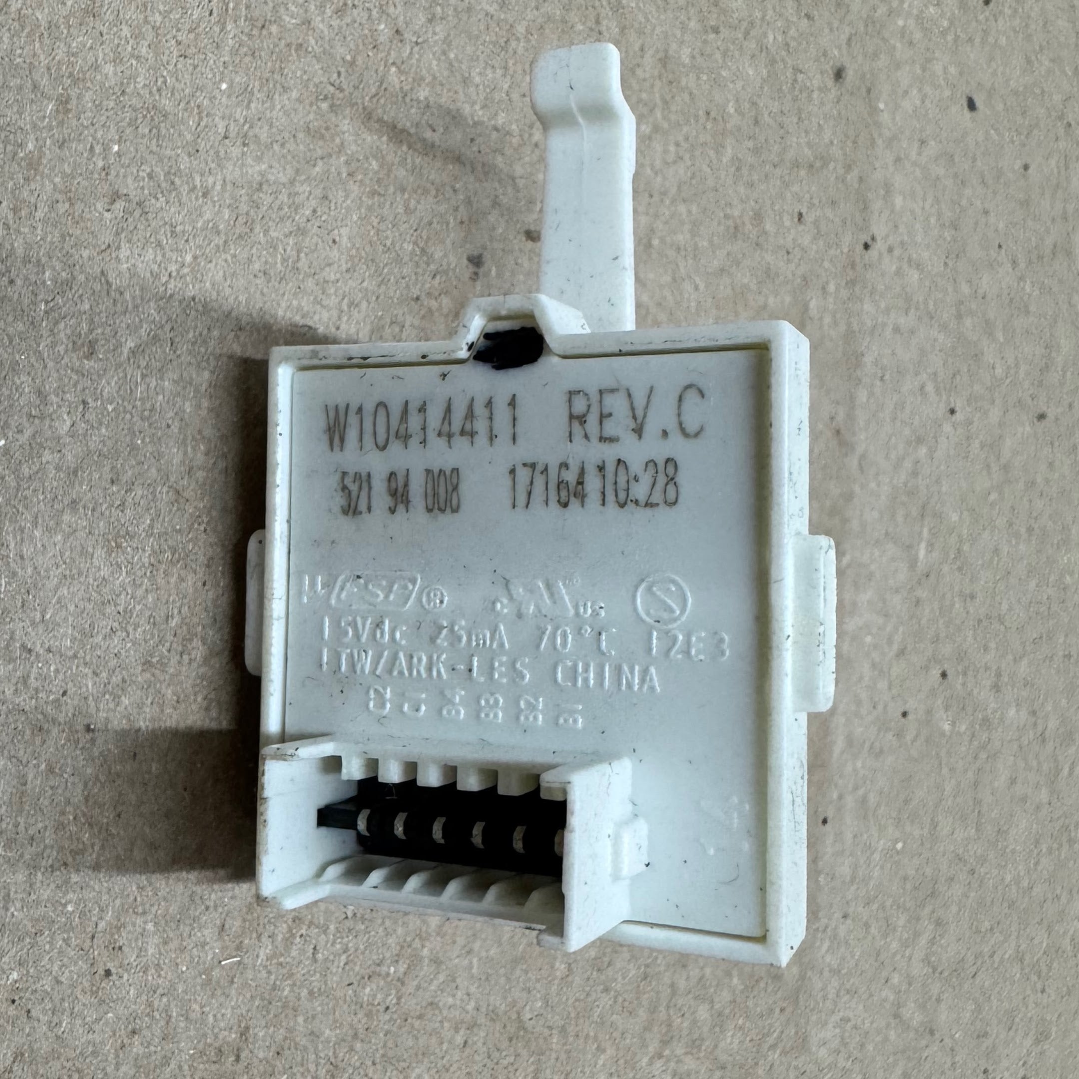 Whirlpool Washer Cycle Selector Switch W10414411 W10859568