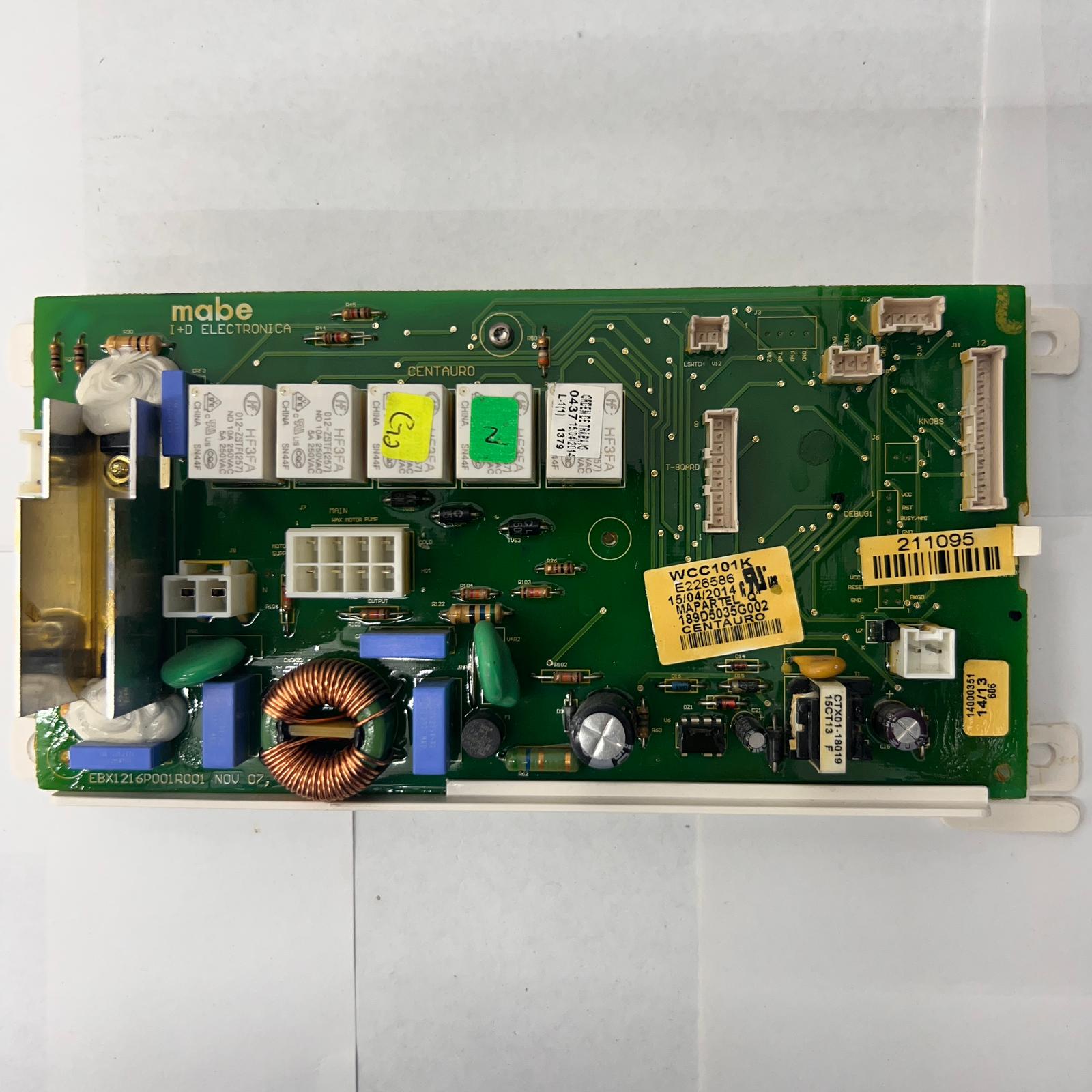 GE Washer Control Board Part WCC101K E226586 189D5035G002