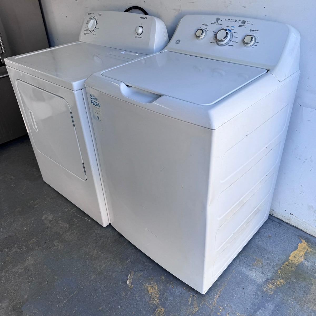 GE Washer and Admiral Dryer Set