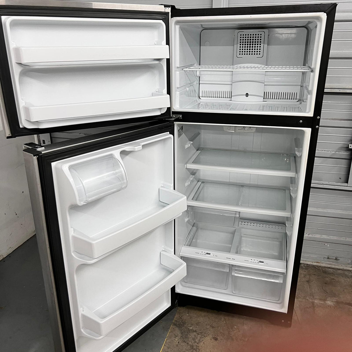 GE Stainless Steel Top and Bottom Refrigerator