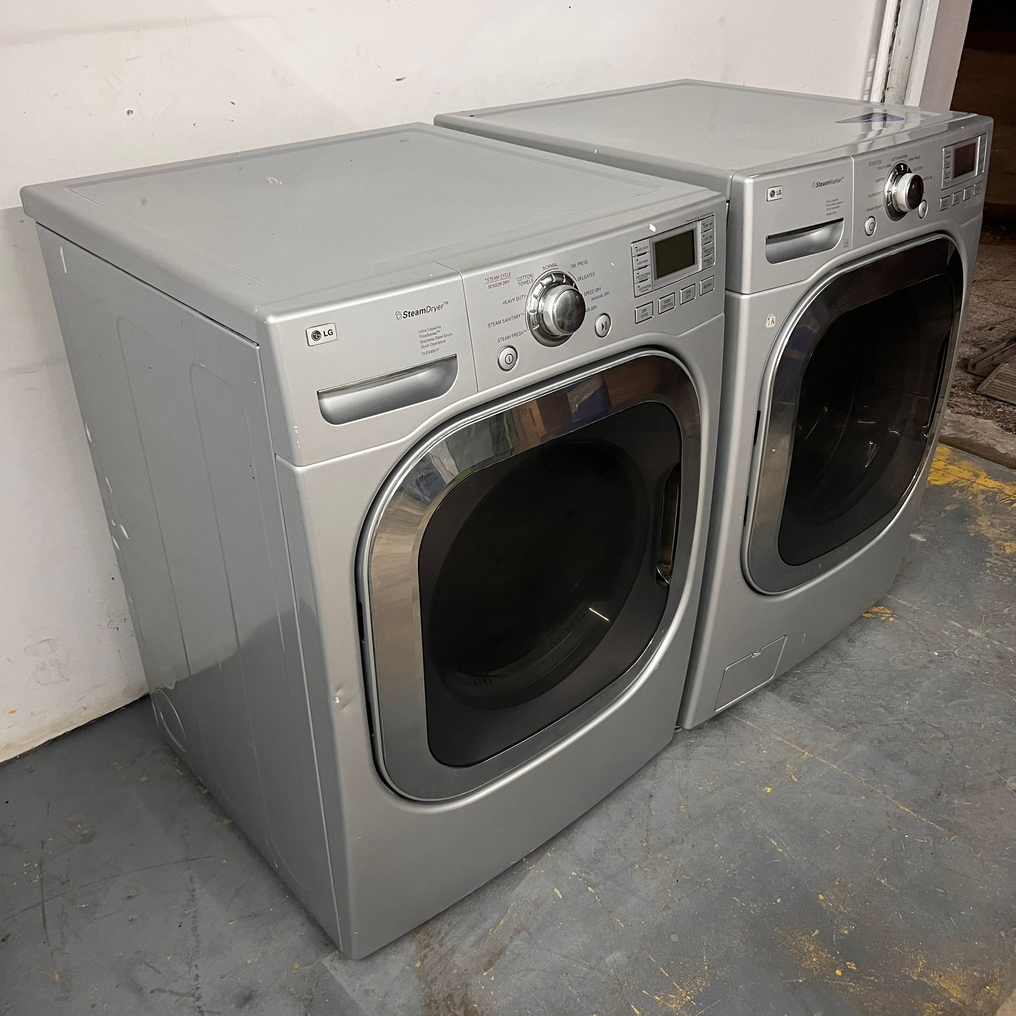 LG Washer and Dryer Front Load - Silver