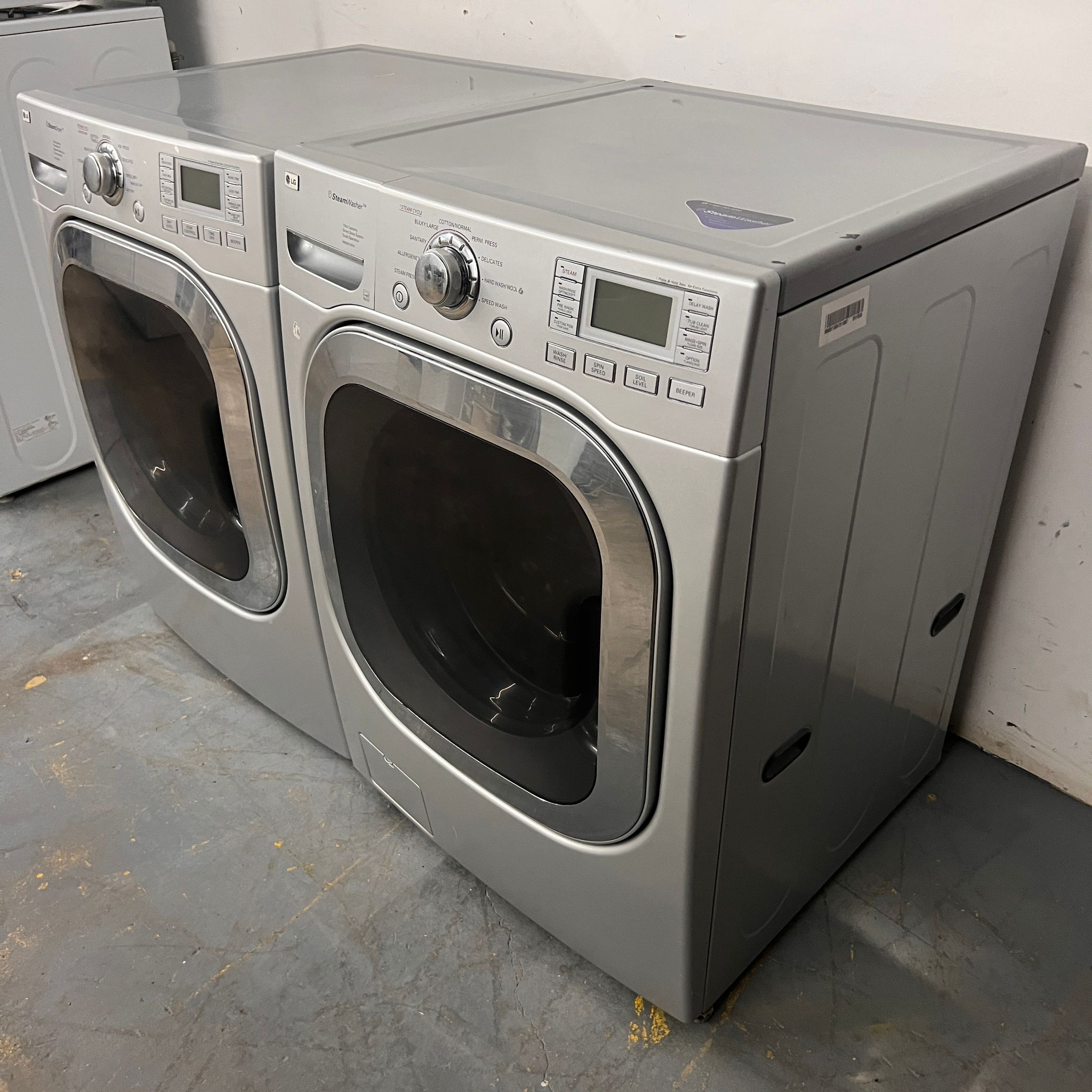 LG Washer and Dryer Front Load - Silver
