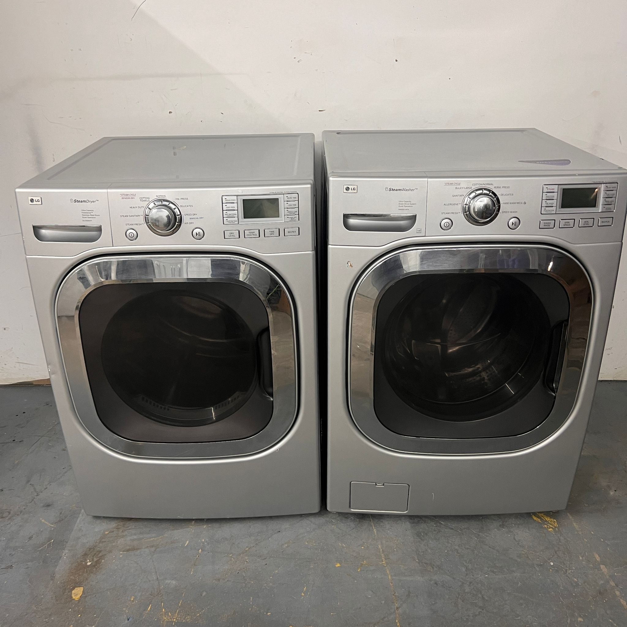 LG Washer and Dryer Front Load - Silver