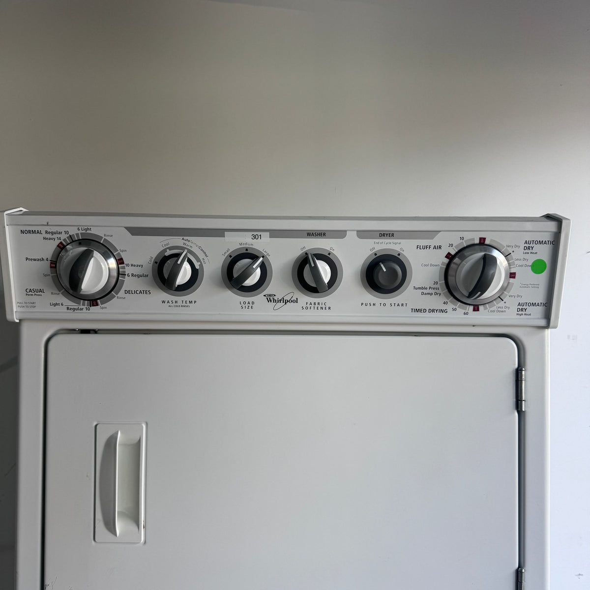 27" Whirlpool Stackable Washer and Dryer