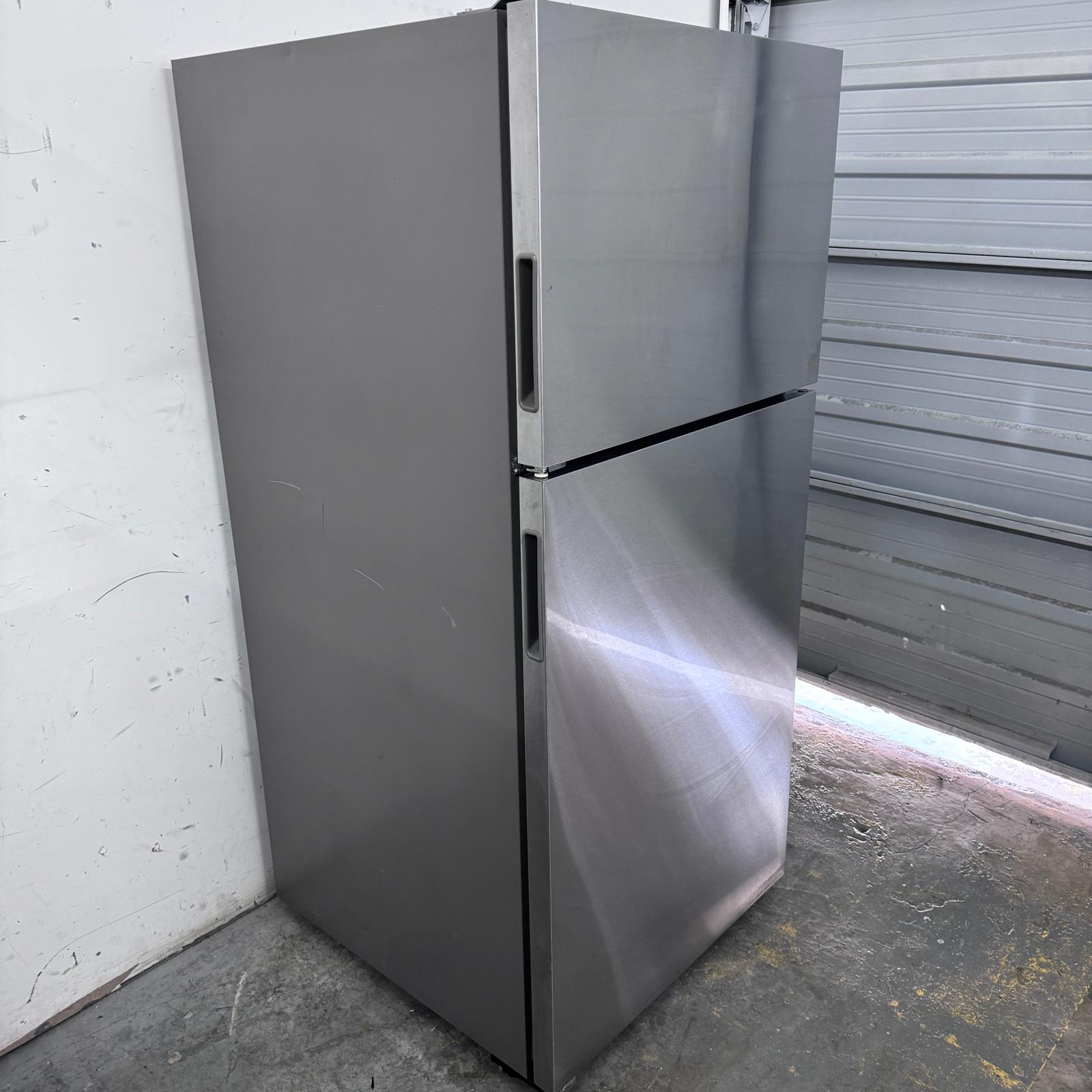 Amana Stainless Steel Top and Bottom Refrigerator