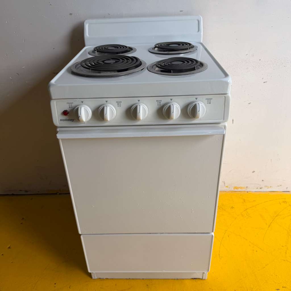 20-in White Coil Electric Stove