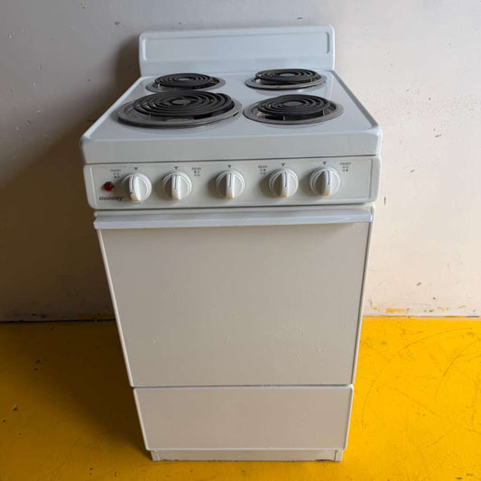 20-in White Coil Electric Stove