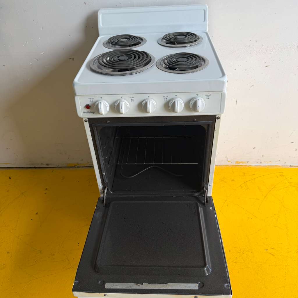 20-in White Coil Electric Stove