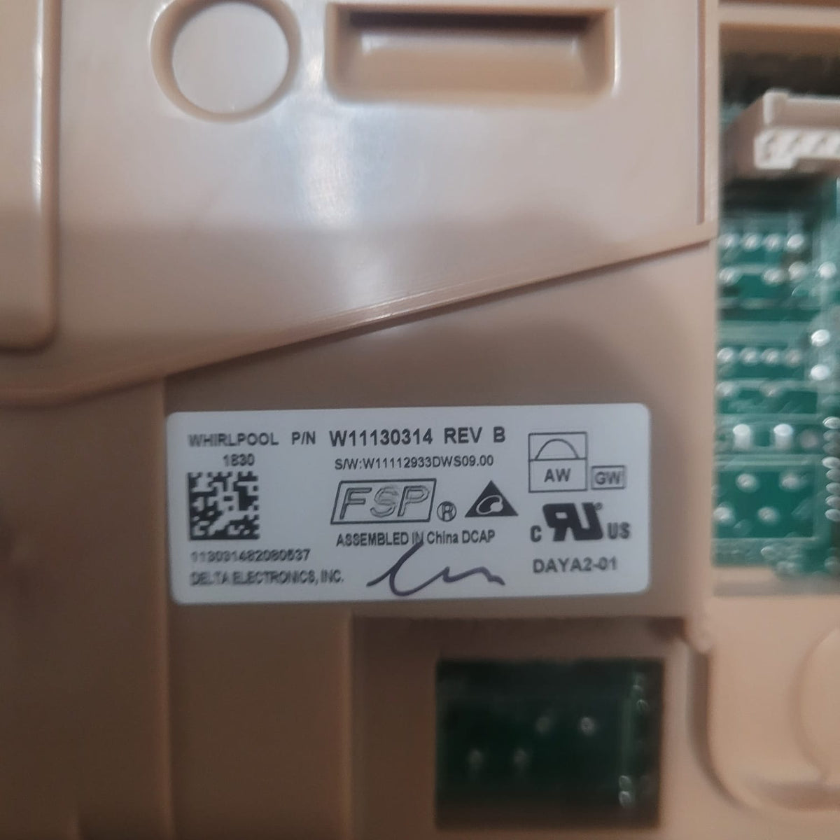 Whirlpool Dishwasher Electronic Control Board W11130314