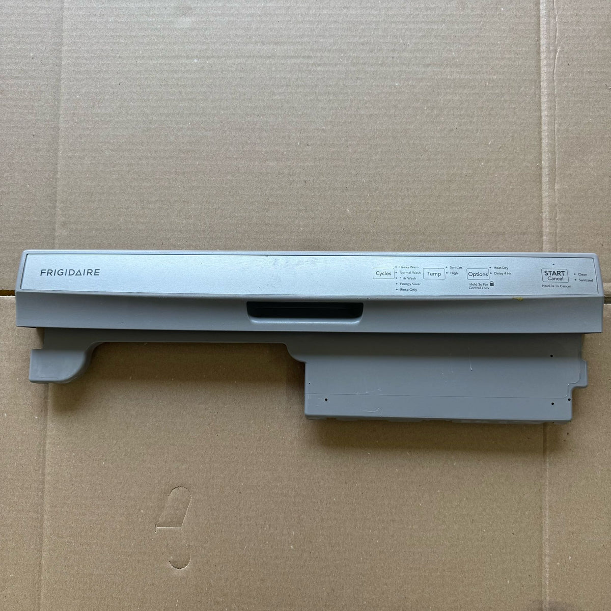 Frigidaire Dishwasher Control Panel and Overlay (Stainless) 5304517660