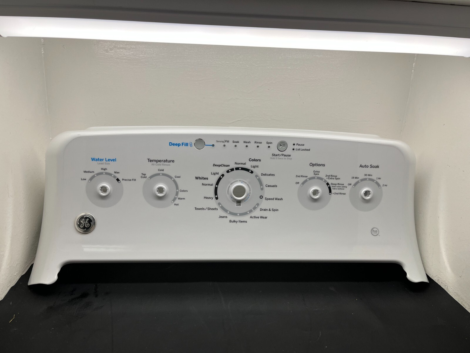 GE Washer Control Panel White WH22X28844