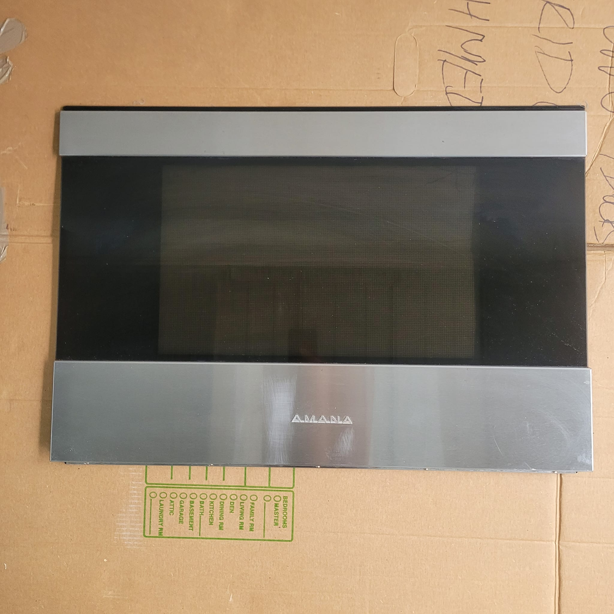 Amana Range Oven Door Outer Panel  W11214475