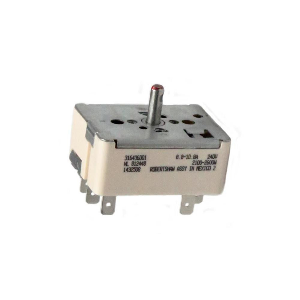 Frigidaire Range Surface Element Control Switch (replaces 316021501, 5304506425) 316436001