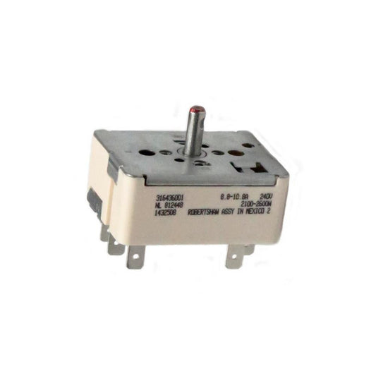 Frigidaire Range Surface Element Control Switch (replaces 316021501, 5304506425) 316436001