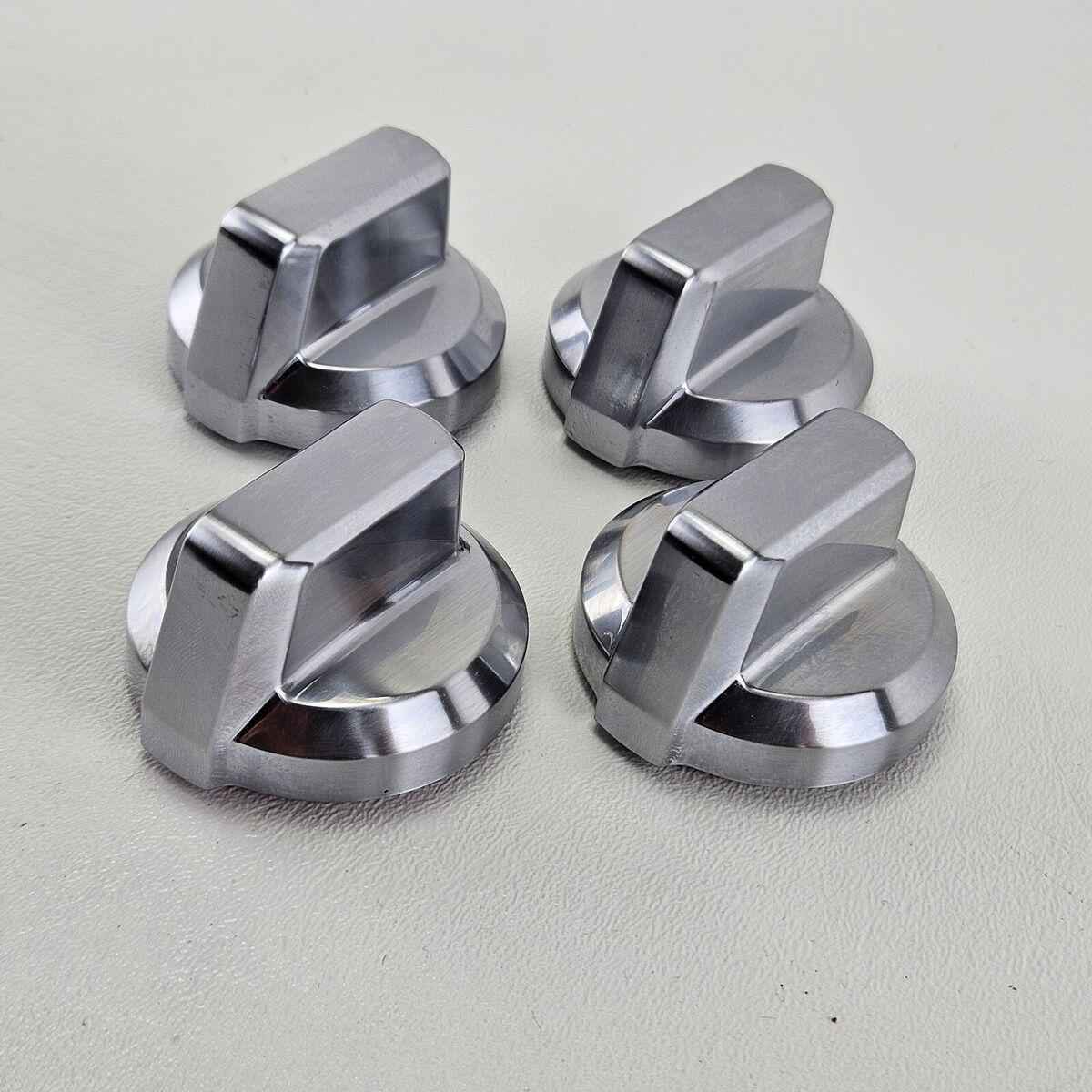 Amana Range Surface Element Knob Pack x4 (Stainless) W10844802