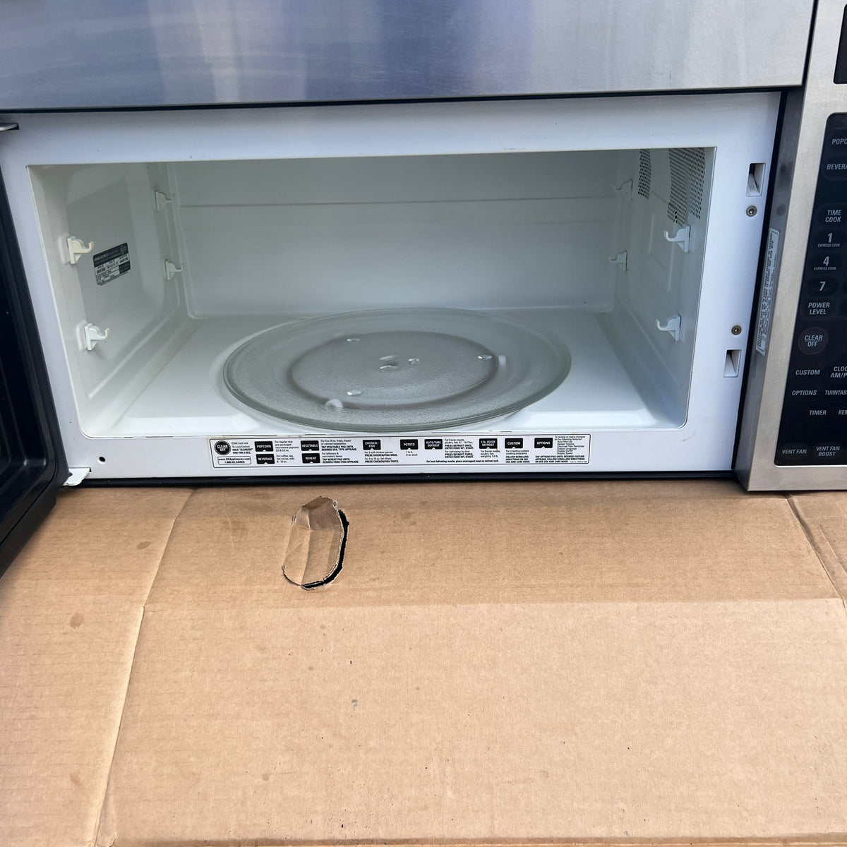 GE Profile Stainless Steel Over-the-Range Microwave