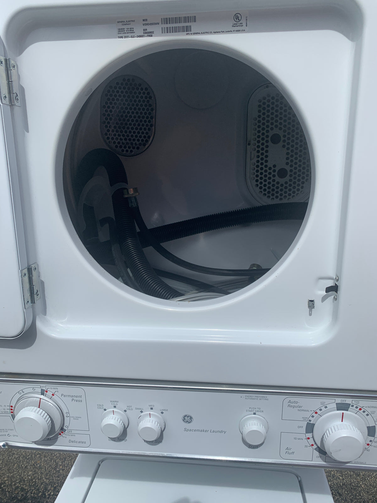 24" GE Stackable Washer and Dryer