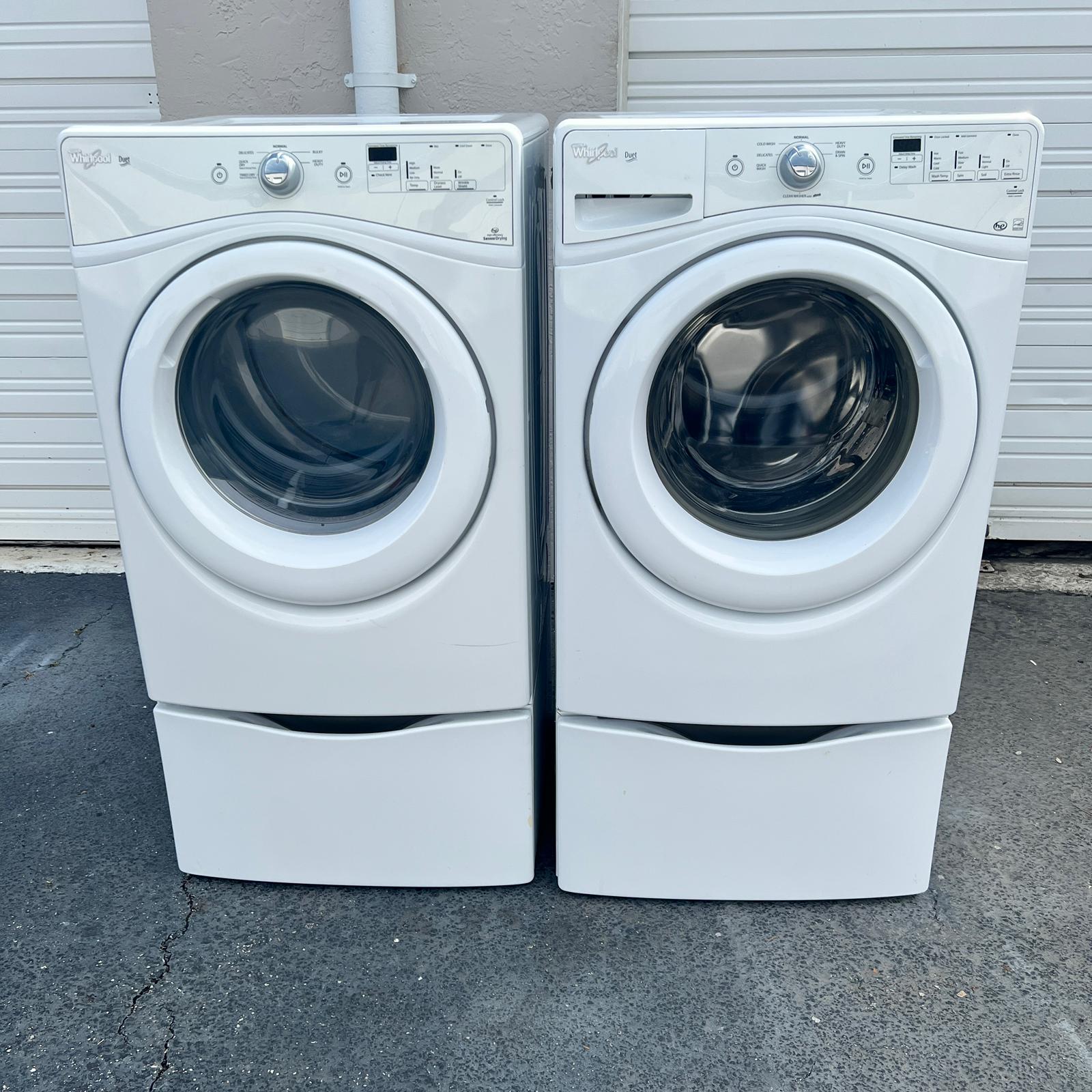 Whirlpool Washer and Dryer Front Load with Pedestal