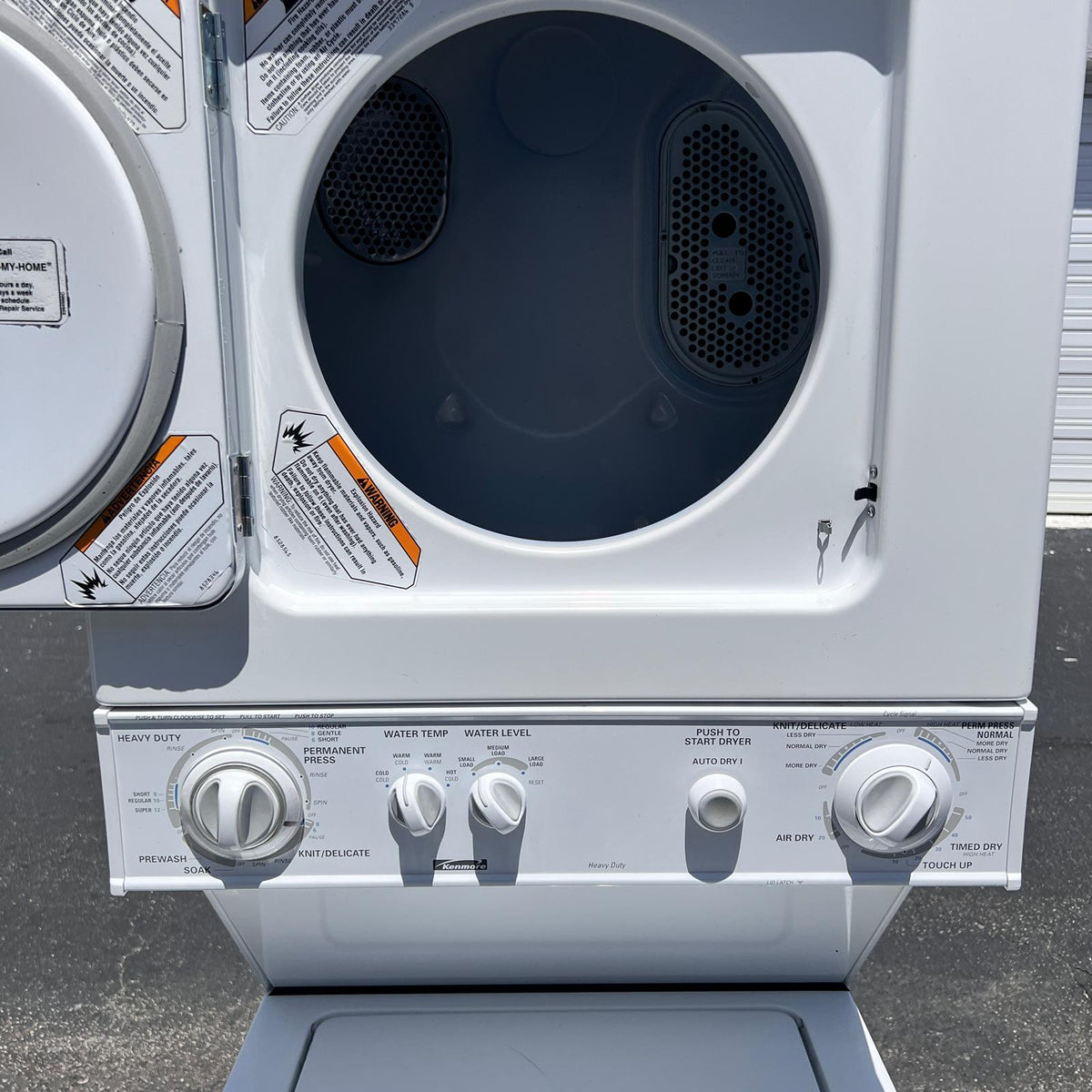 24" Kenmore Stackable Washer and Dryer
