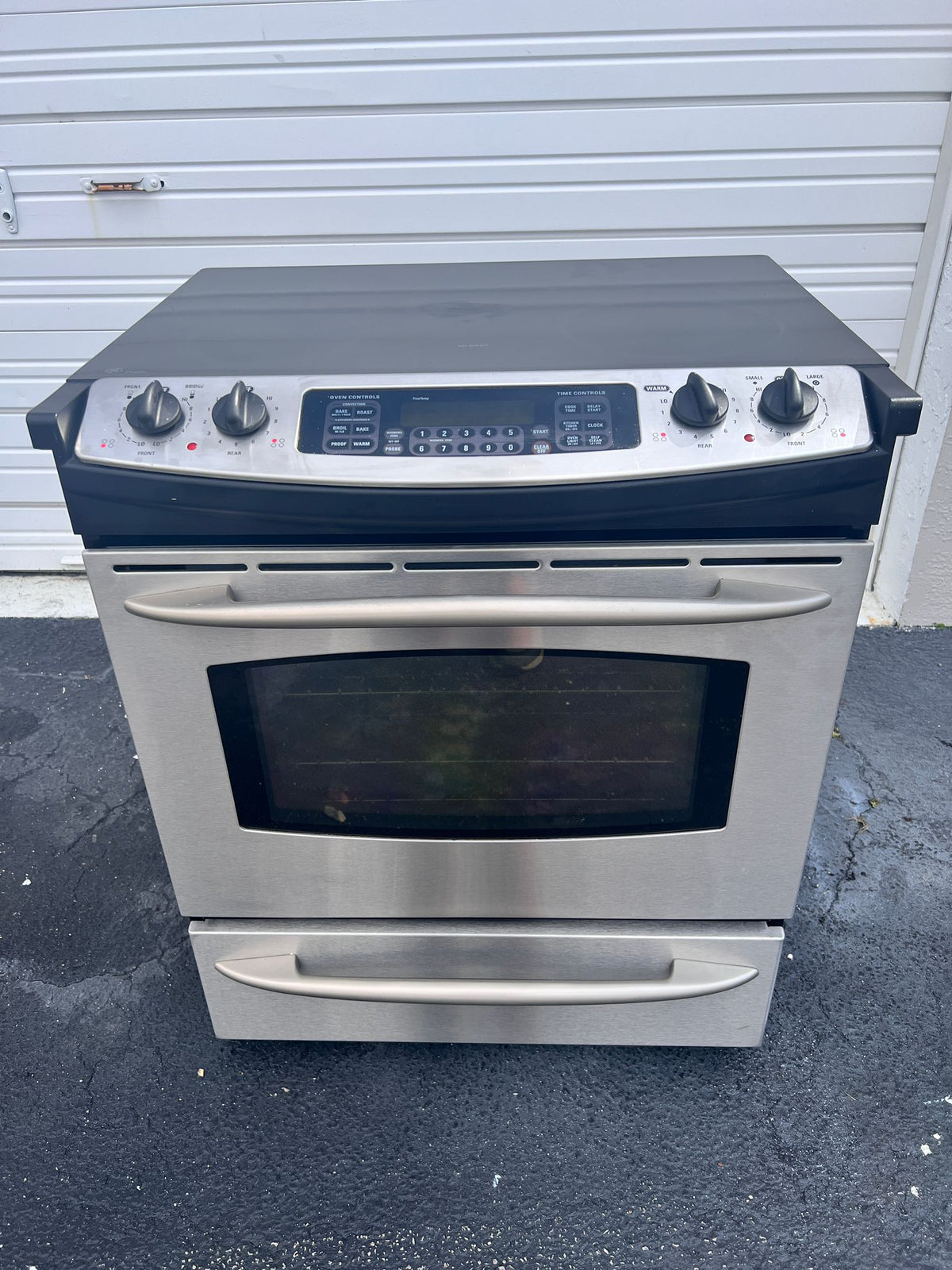 GE Slide Front Electric Stove