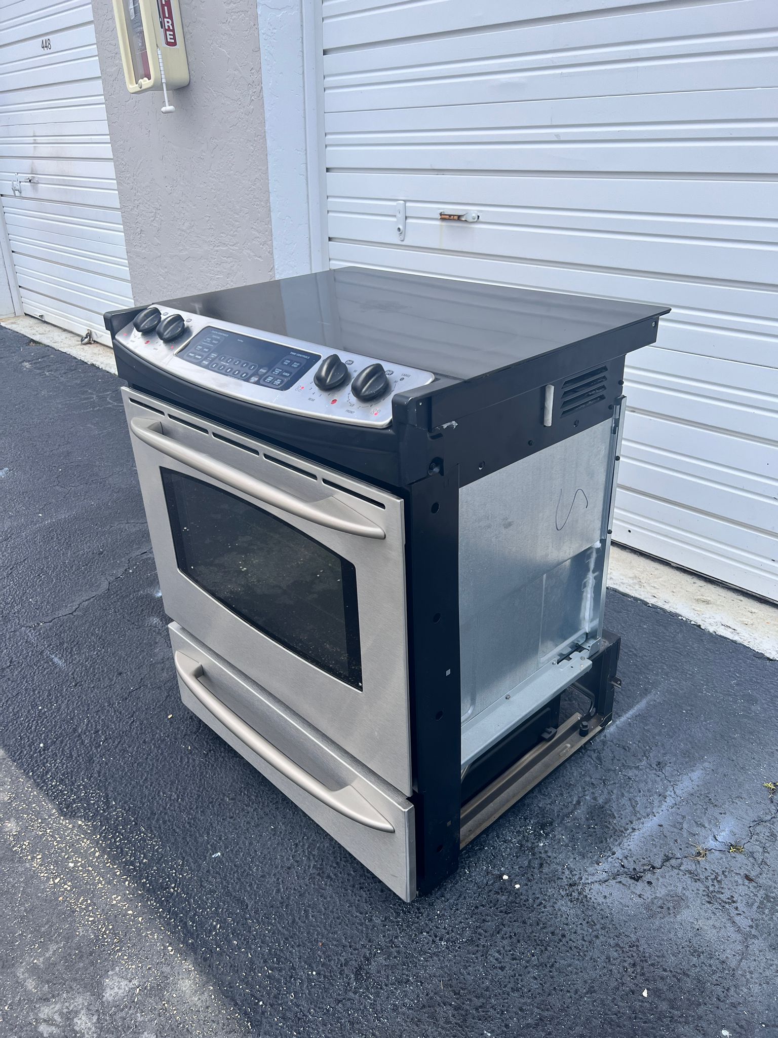 GE Slide Front Electric Stove