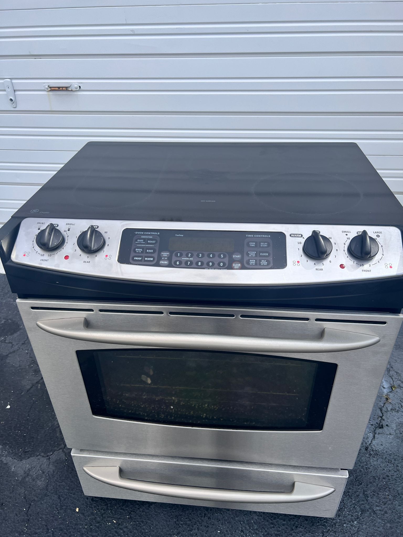 GE Slide Front Electric Stove