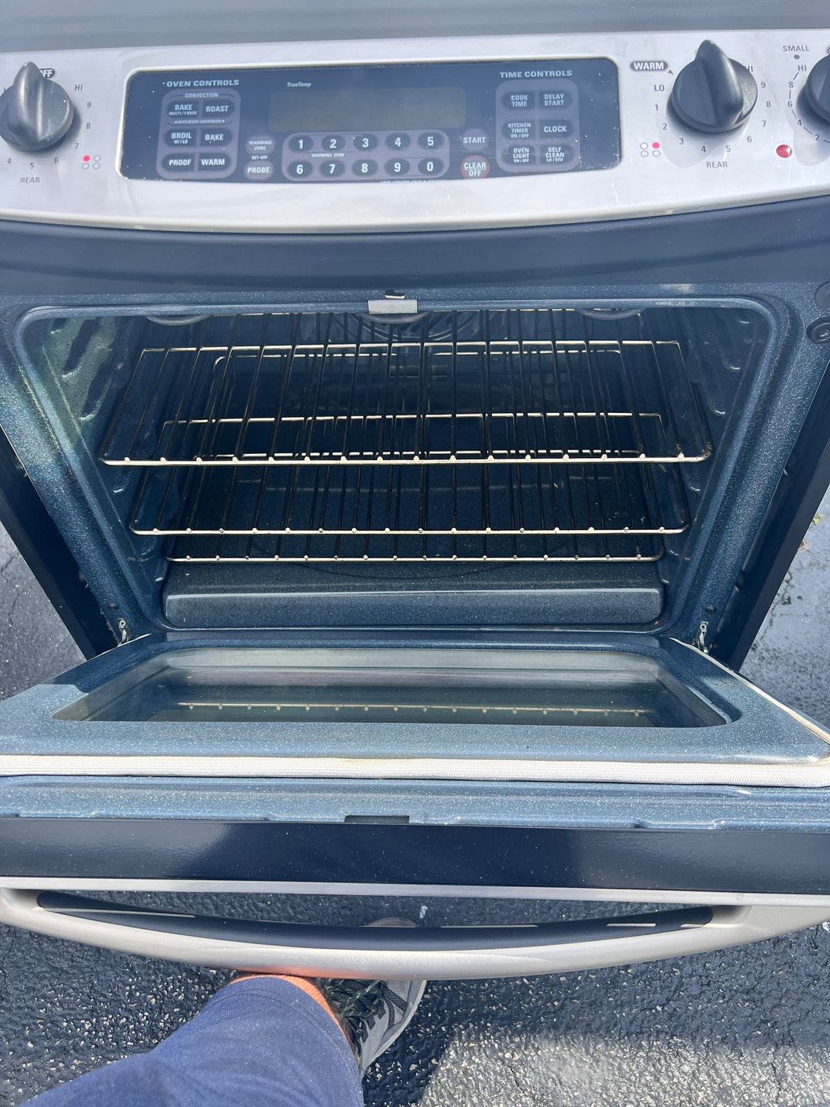 GE Slide Front Electric Stove